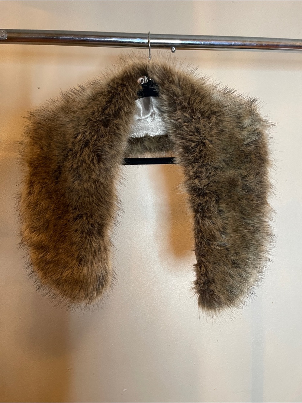 Forever 21 Faux Fur Shrug/ Collar - Brown